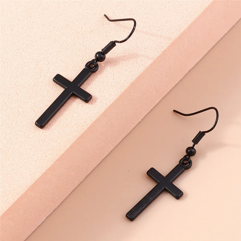 Aihua Gothic Vintage Schwert-Ohrringe für Damen und Herren, modischer Punk-Rock-Party-Schmuck, Accessoires, Geschenk, Fantasy-Kreuz-Ohrringe – Detail 19