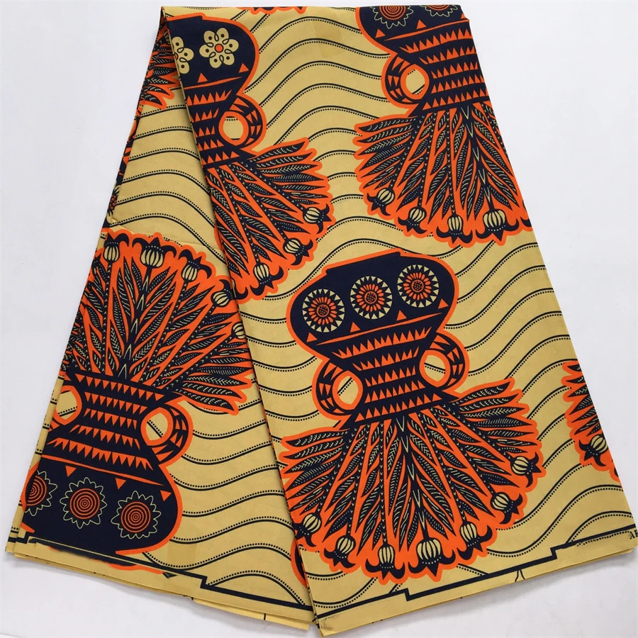 African Wax Fabric 2024 High Quality Nigeria Ankara Wax Fabric Ghana Style Print For Women DIY Cloth Dresses Sewing Materials