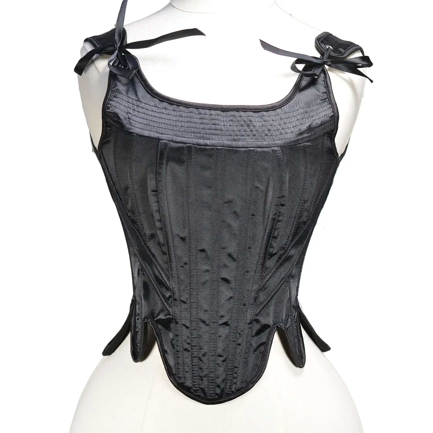 

Women Tight Corsets Overbust Wasit Trainer Petal Vintage Bodice Boned Shaping Tops Stage Costume Black Bustiers