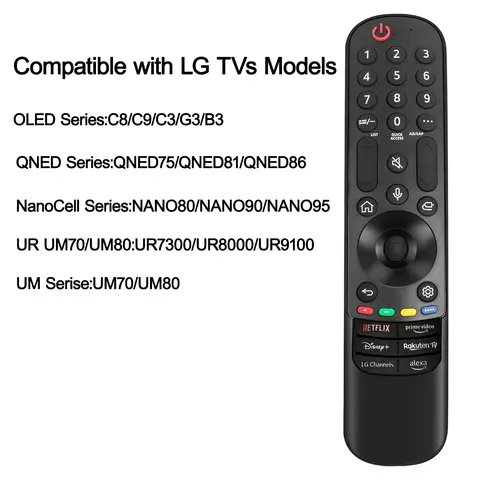 MR24GA Magic Remote kompatibel med LG TV-apparater, kompatibel med alla LG TV-apparater från 2020-2024 med röst- och pekarfunktion 8 best sales LG magi - №7