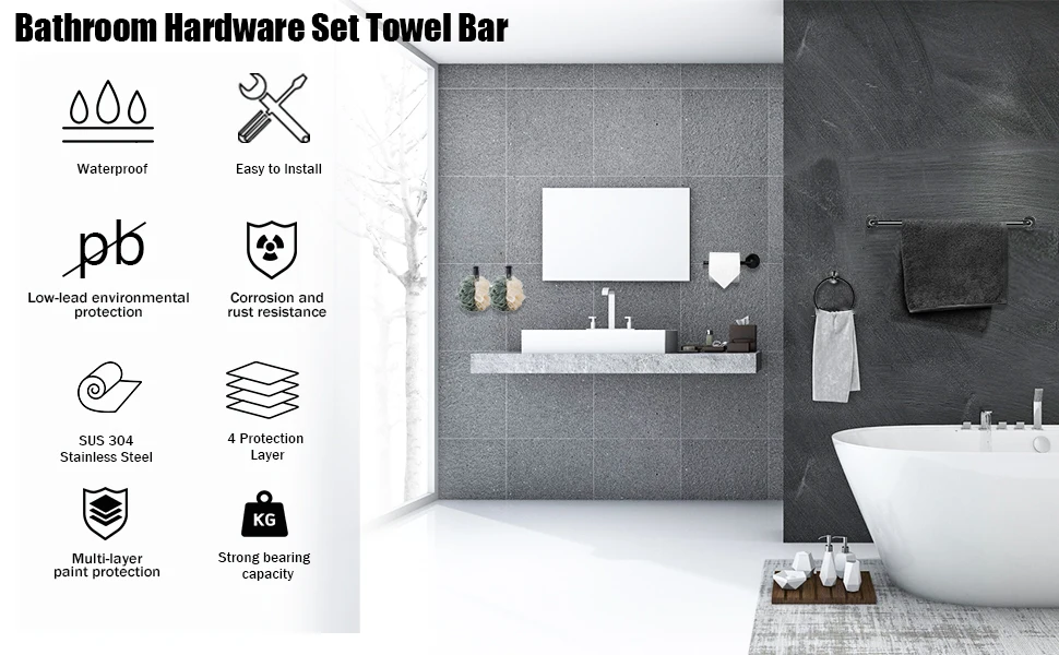 bathroom hardware set