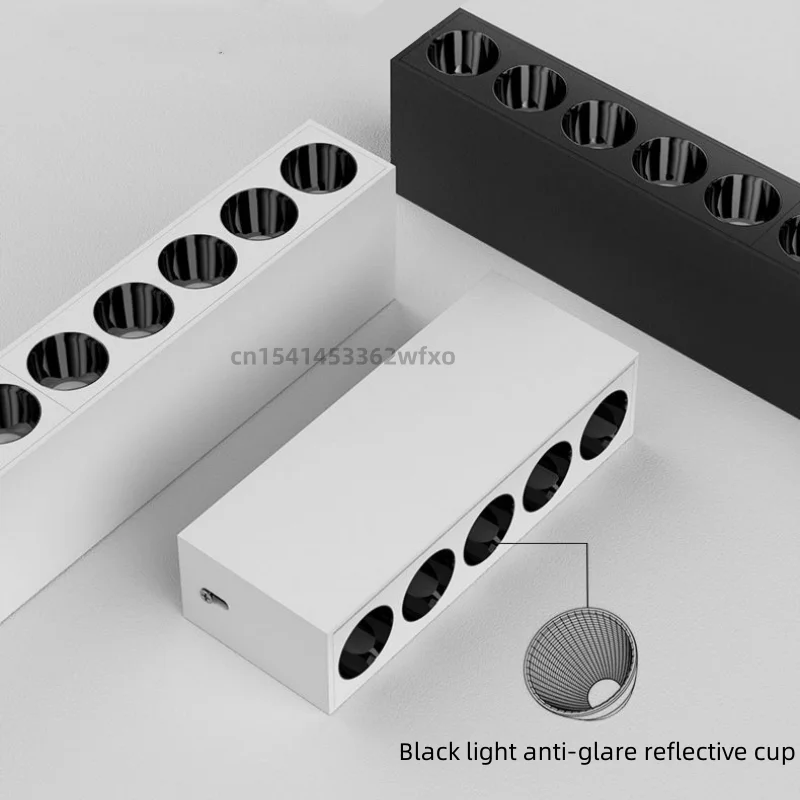 Imagem -02 - Refletor Anti-reflexo Regulável Cob Lâmpada de Iluminação Interior Luz do Céu sem Luz Principal Lâmpada de Grade ca 85v265v 10w 20w 30w