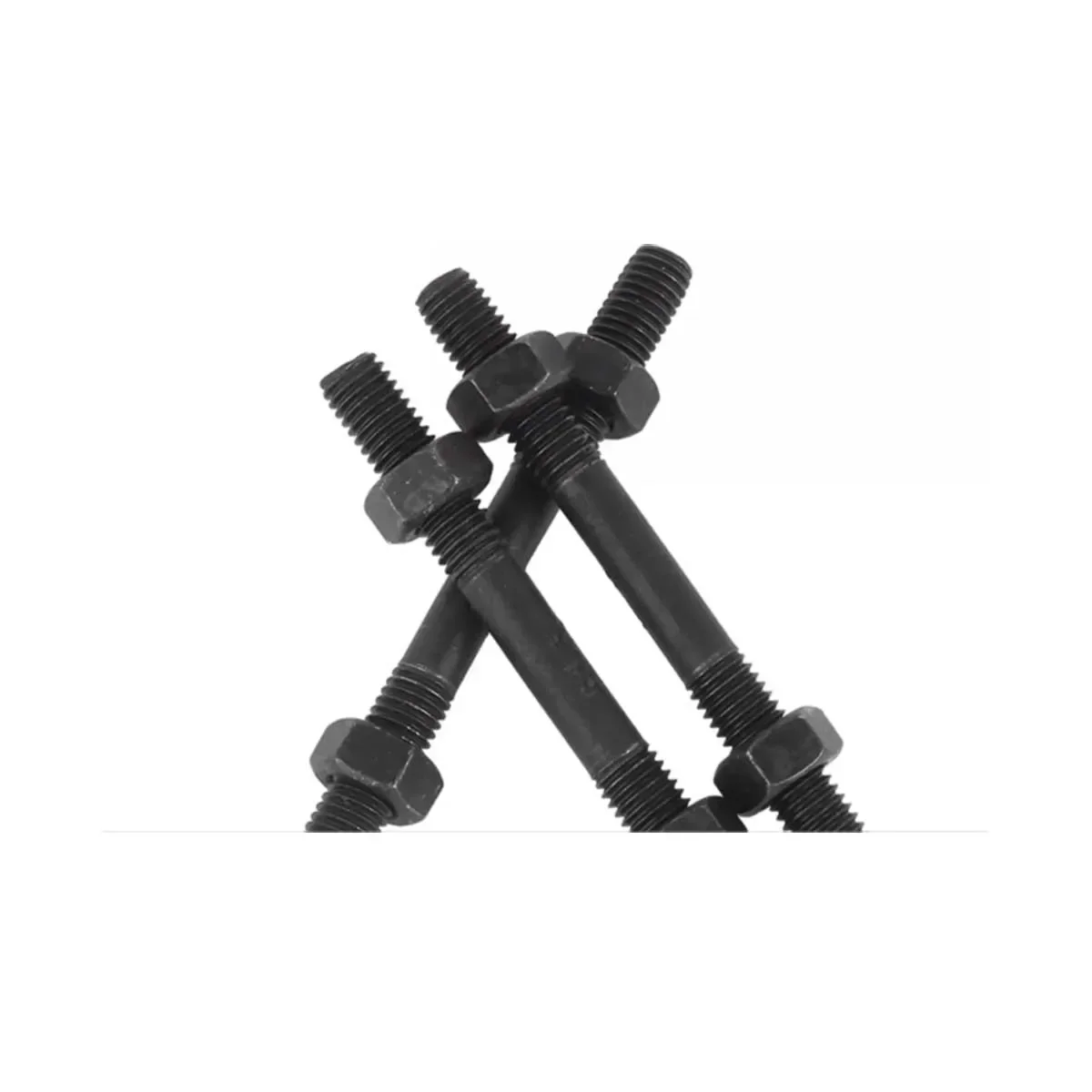 Duplo Cabeça Parafuso e Porca Set, Combinação enegrecida, 8.8 Grade