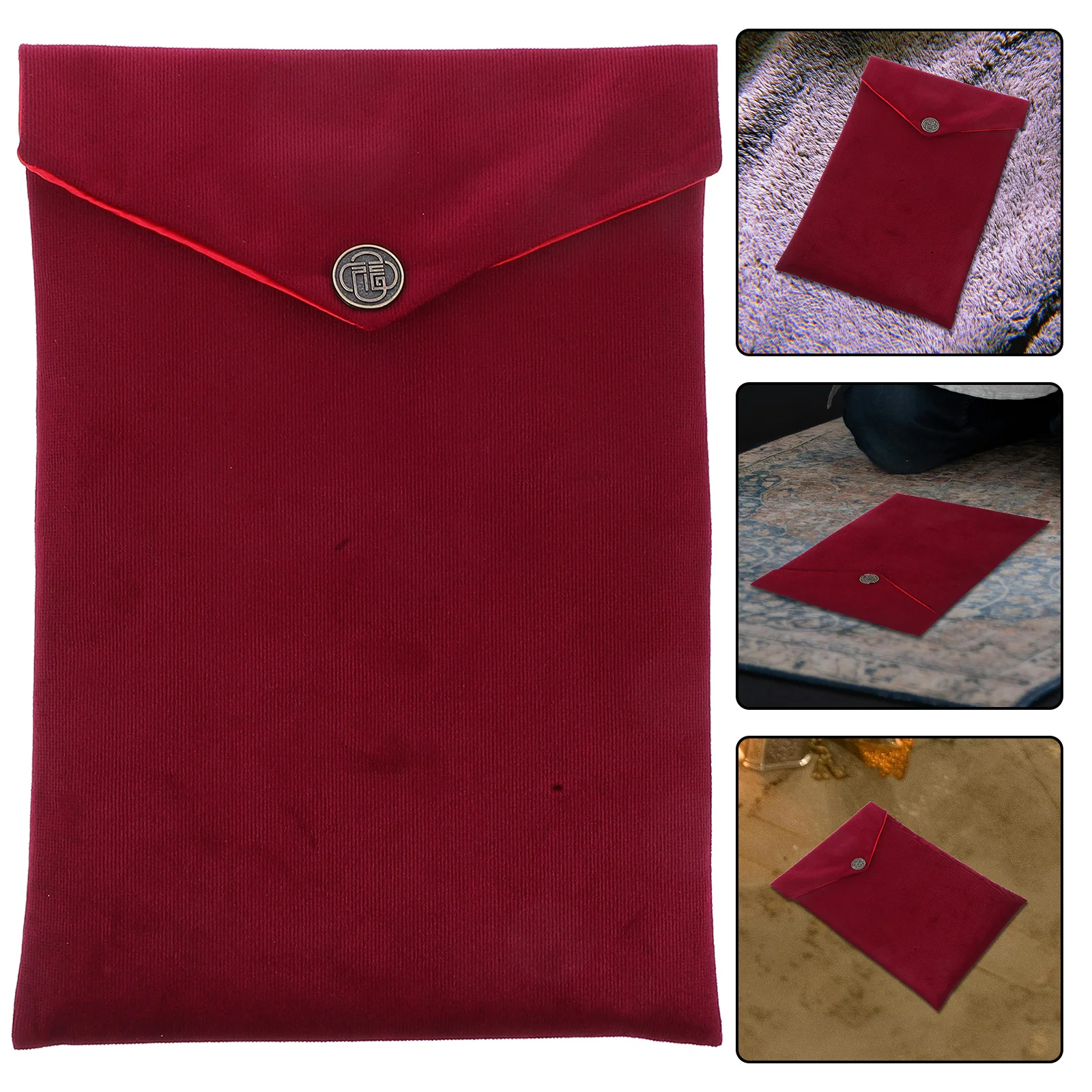 

Bible Cover Bag Corduroy Storage Case Book Carrying Organizer Pen Holder Document Holder for Office