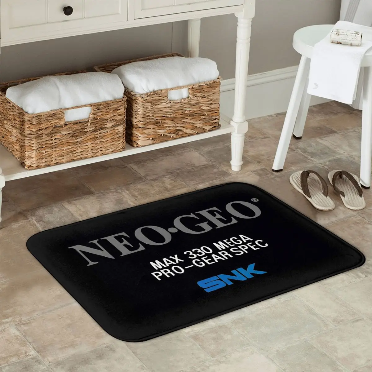 Neo Geo Logo Neogeo Arcade Non-slip Doormat Floor Mat Carpet Rug for Kitchen Entrance Home Balcony Footpad Mats