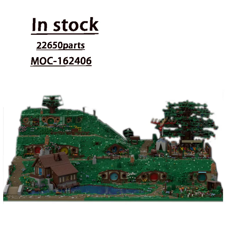 

MOC-162406 Jumbo Hobbiton комплект в сборе, заплатка, модель строительного блока 22650, деталиMOC, креативный строительный блок, игрушка в подарок