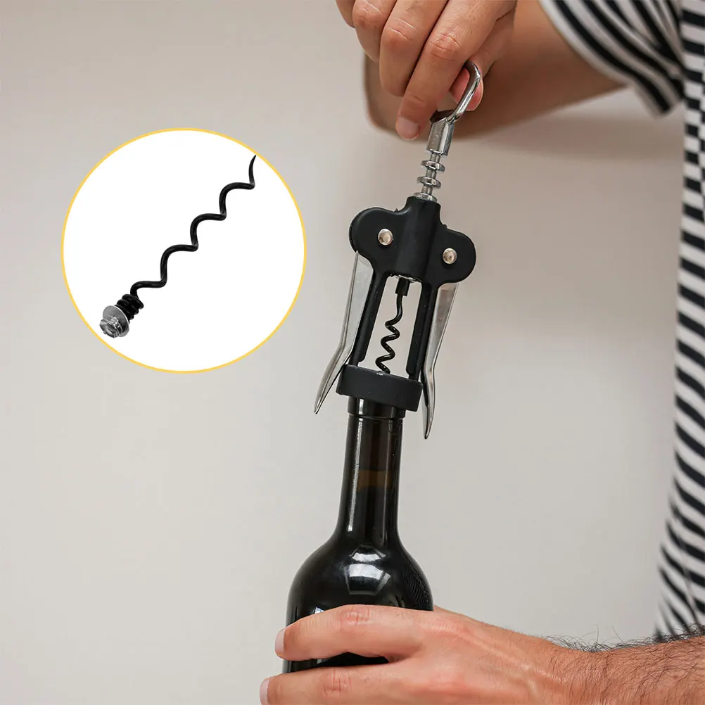 

2 Pcs Bottle Opener Replace Screw Metal Spiral Bit Replacement Corkscrew Professional Parts for Steel Needle Repairing