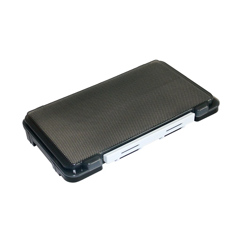 Neue Kunststoff Angeln Box Tragbare Schwamm Pad Fliegen Lockt Boxen Jig Kopf Haken Lagerung Organizer Spinner Löffel köder Karpfen werkzeug Fall