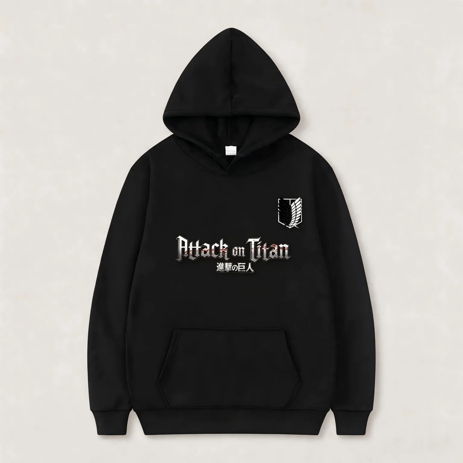 2026 New autumn/winter *Attack on Titan* printed hoodie—casual and stylish, perfect for lounging or everyday wear.