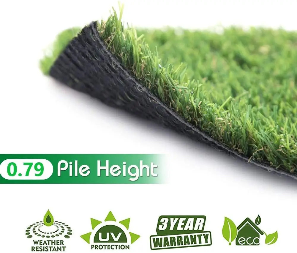 Lita Artificial Grass 9' X 22' (198 Square Feet) Realistic Fake Grass Deluxe Turf Synthetic Turf Thick Lawn Pet Turf -Perfect