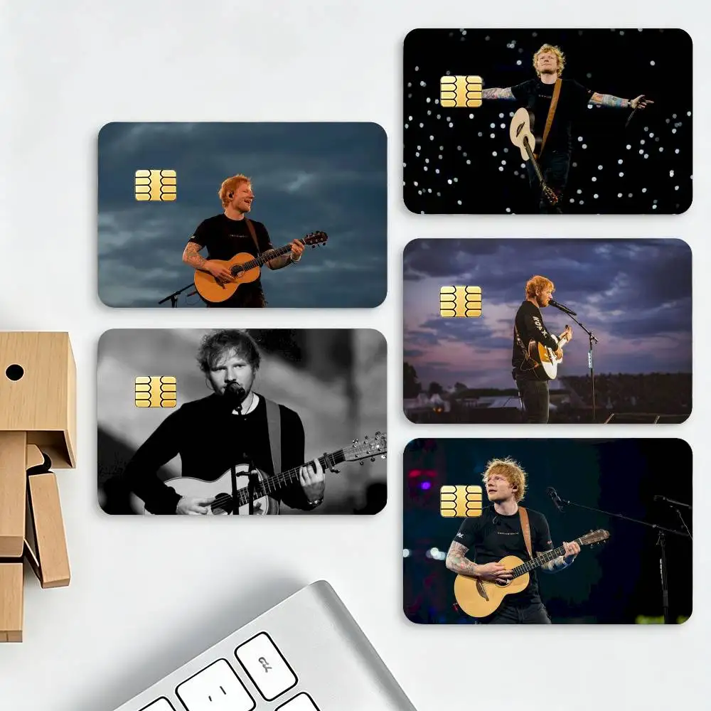 E-Ed Sheeran Hot Singer Album HD Waterproof Credit Card Stickers Silicone Decals For Chip Game Cards Gift
