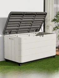 Large Capacity Outdoor Balcony Storage Cabinet Waterproof Sun Protection Miscellaneous Tools Garden Rainproof Storage Box