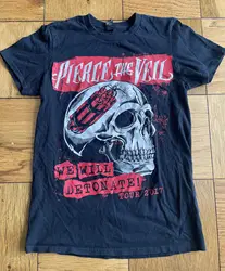 Pierce The Veil We Will Detonate! Tour 2017 Black T Shirt Size S Small Anvil Tag