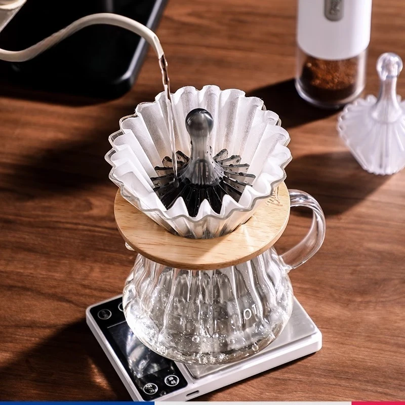 Tritan Heat Resistant Coffee Filter Paper Presser for V60 Cone & Cake Pour Over Filter