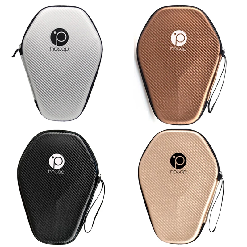Hexagon Table Tennis Racket Cover Portable Waterproof Hard Shell Ping Pong Paddle Protective Storage Bag for Racket  Accessories
