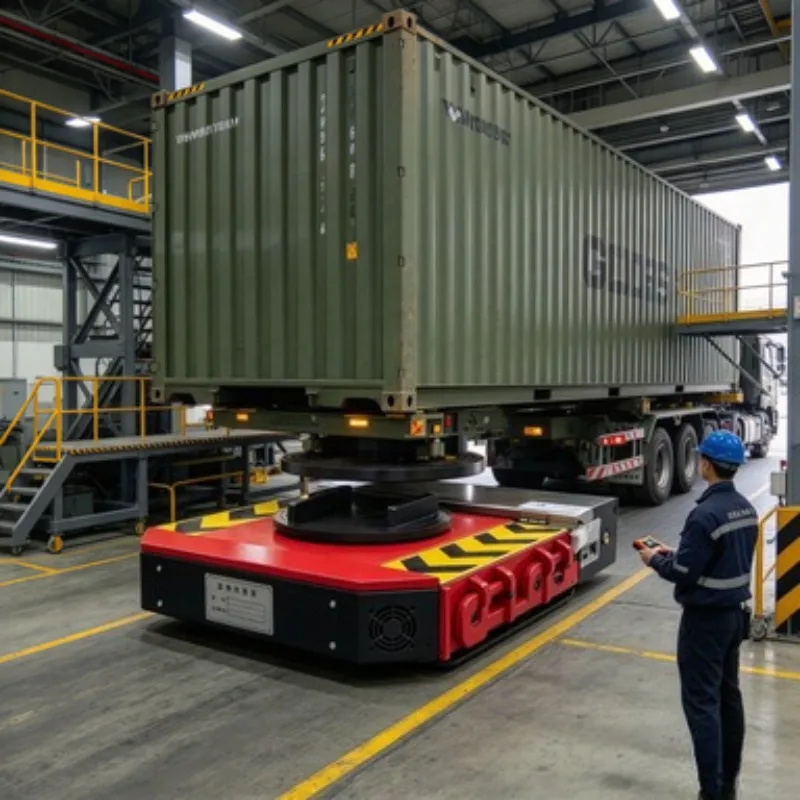 Electric Motor Driven Tank Trolley Remote Control Heavy Duty Cargo Mover for Factory Material Transport Work Use Site