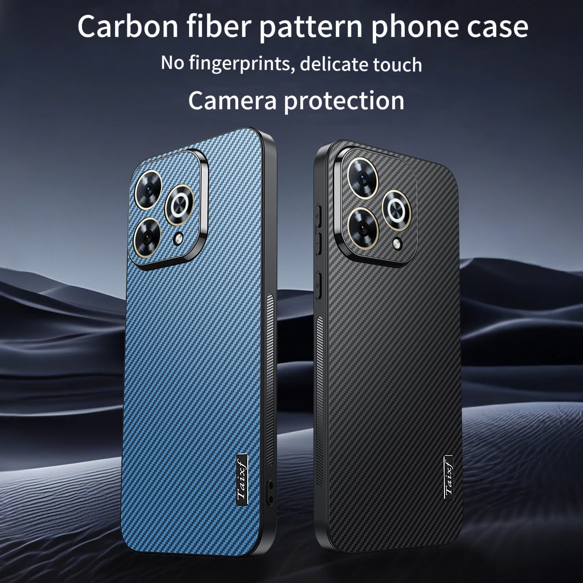 

Ultra Thin Carbon Fiber Patterned Phone Case For Huawei Hi Enjoy 70 80 Pro 80S For Hi Enjoy 70 Plus Bumper Shock Protect Cover