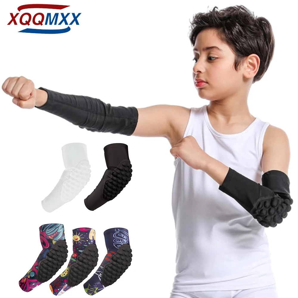 

Compression Padded Arm Sleeve for Youth Kids,Basketball Shooter Sleeves Elbow Pads Arm Sleeve Protection for Volleyball Football