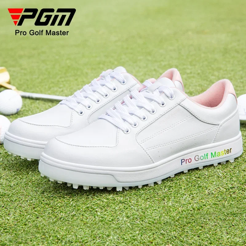 

PGM Women's Golf Shoes Fashion Leisure Sport Lace-up Microfiber Waterproof Anti-Slip Comfortable Lady Sneakers XZ327