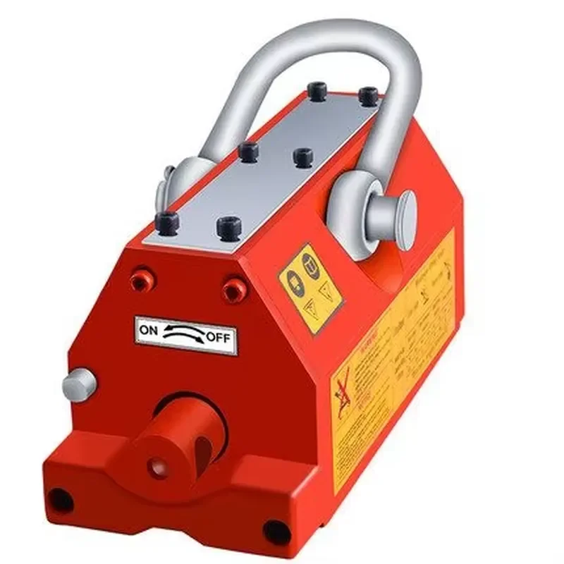 Portable Magnetic Crane Lift 500kg 1 Ton 2 Tons Manual Permanent Magnet Lifter Heavy Duty Hoist for Steel Plate Metal