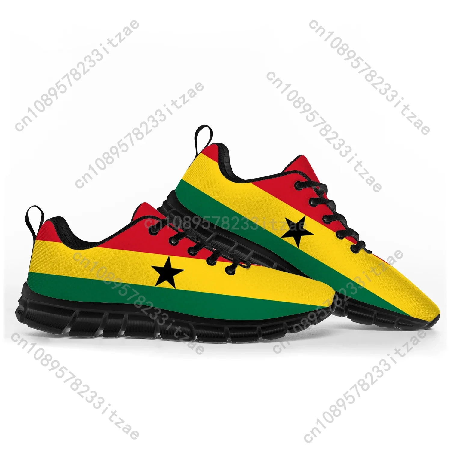 Ghanaian Flag Sports Shoes Mens Womens Teenager Kids Children Sneakers  Ghana Casual Custom High Quality Couple Shoes