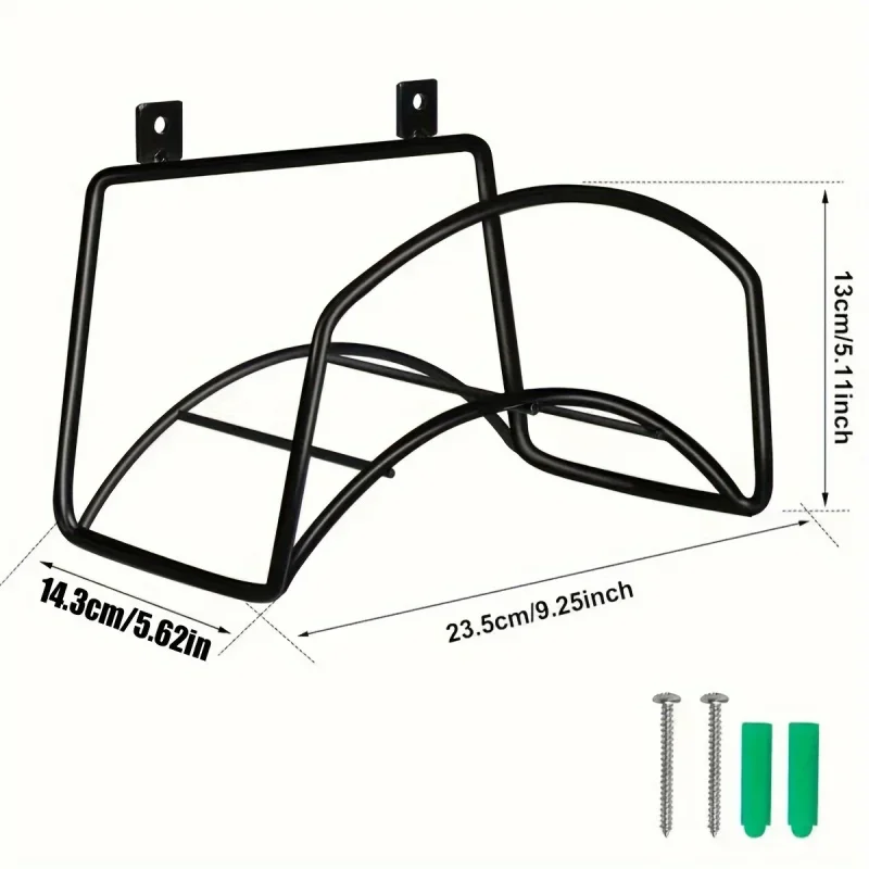 Wall-Mounted Iron Hose Rack - Detachable Outdoor Garden/Yard Storage for Water Pipe & Hose Organizer