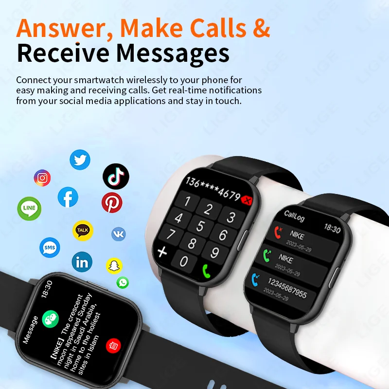 LIGE Smart Watch 1.83