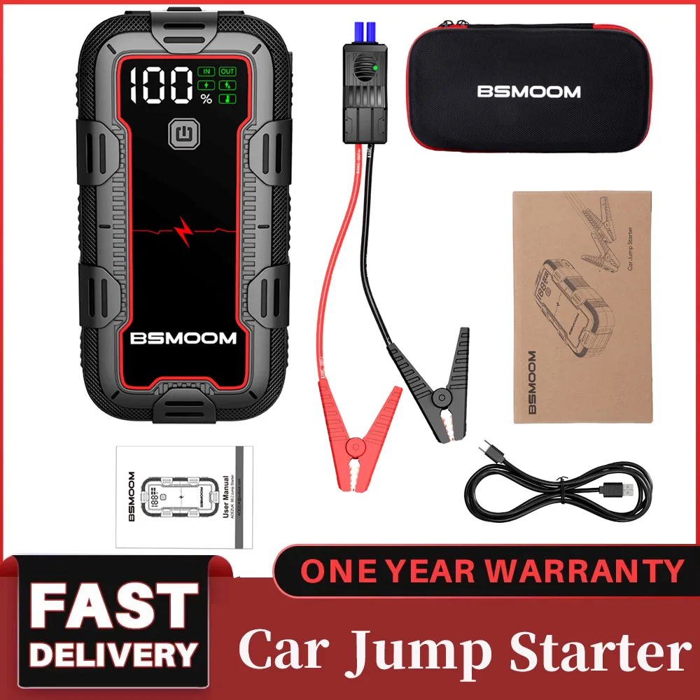 

Car Jump Starter 600A 6000mAh Car Battery Charger Emergency Power Bank Booster Starting Device 12V Car Jump Starter