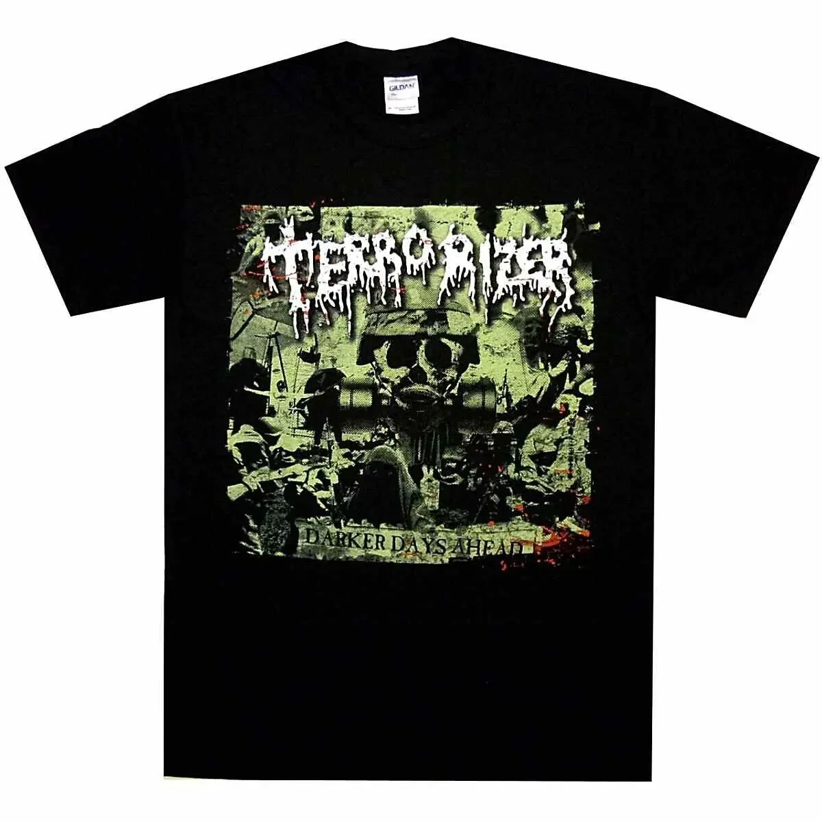 Terrorizer Darker Days Ahead Shirt S-XXL Death  Grinore Offial T-shirt