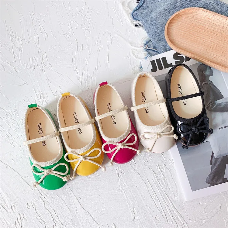 Summer Girls Sandals Fashion Bow Girls Princess Shoes Baby Girl Party Performance Shoes Flat Heel Sandals