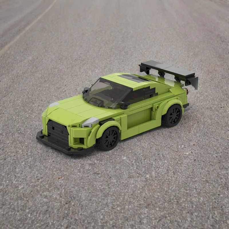 

406-компонентная модель Nissansdsds R35 GTR в стиле Liberty Walk с изготовленными на заказ строительными блоками с двойным турбодвигателем