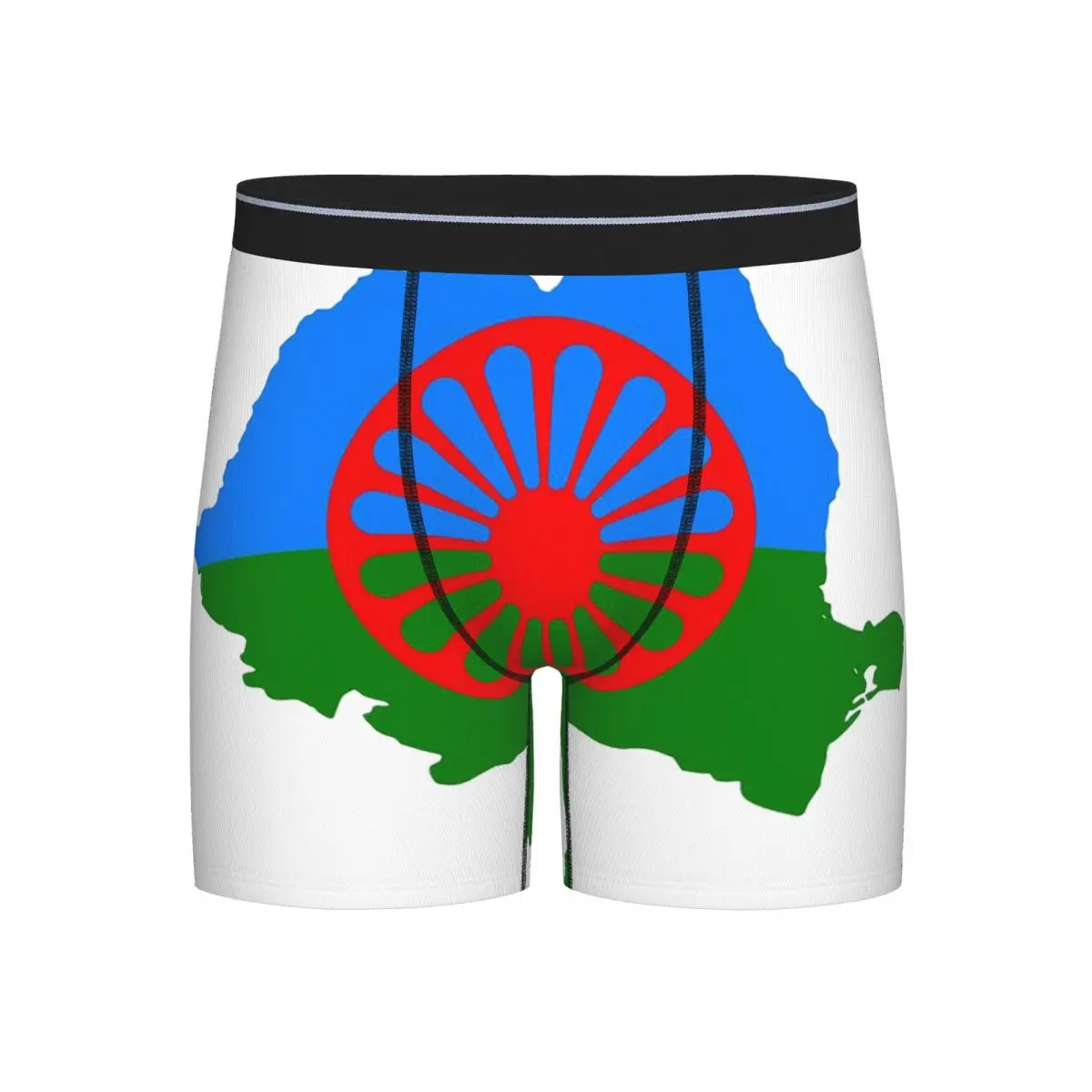 

Long Boxer Underpants Shorts Romany Gypsy Flag Panties Men Ventilate Underwear for Homme Man Boyfriend Gift