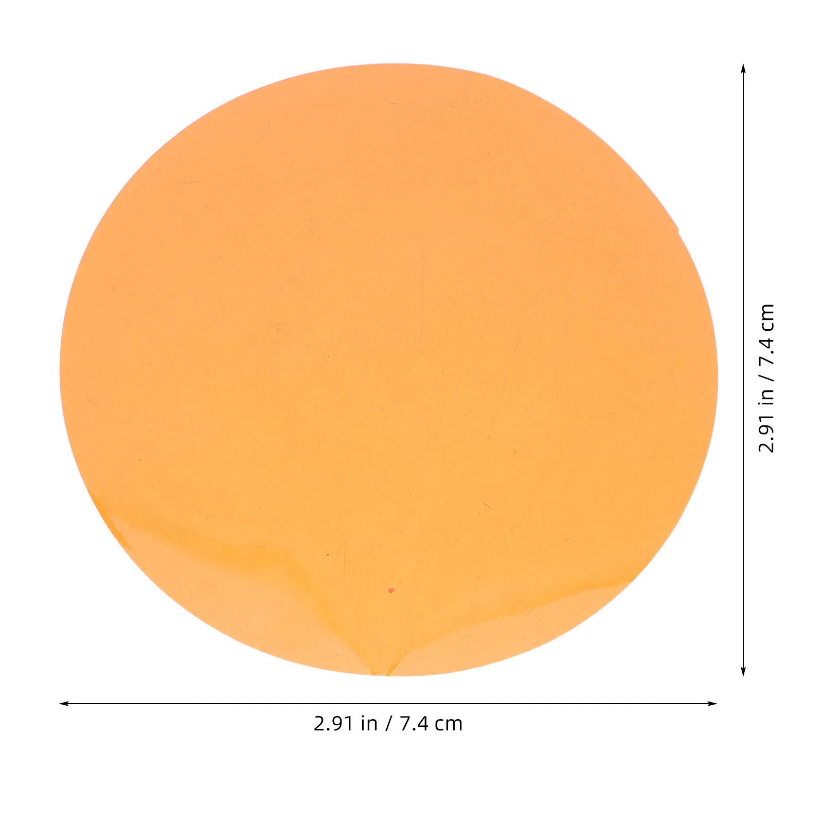 20Pcs Warm Light Filter Stickers Amber 74Mm Round Self Adhesive Color Correction Gel Discs for Spotlights Ceiling Pendant Lamps