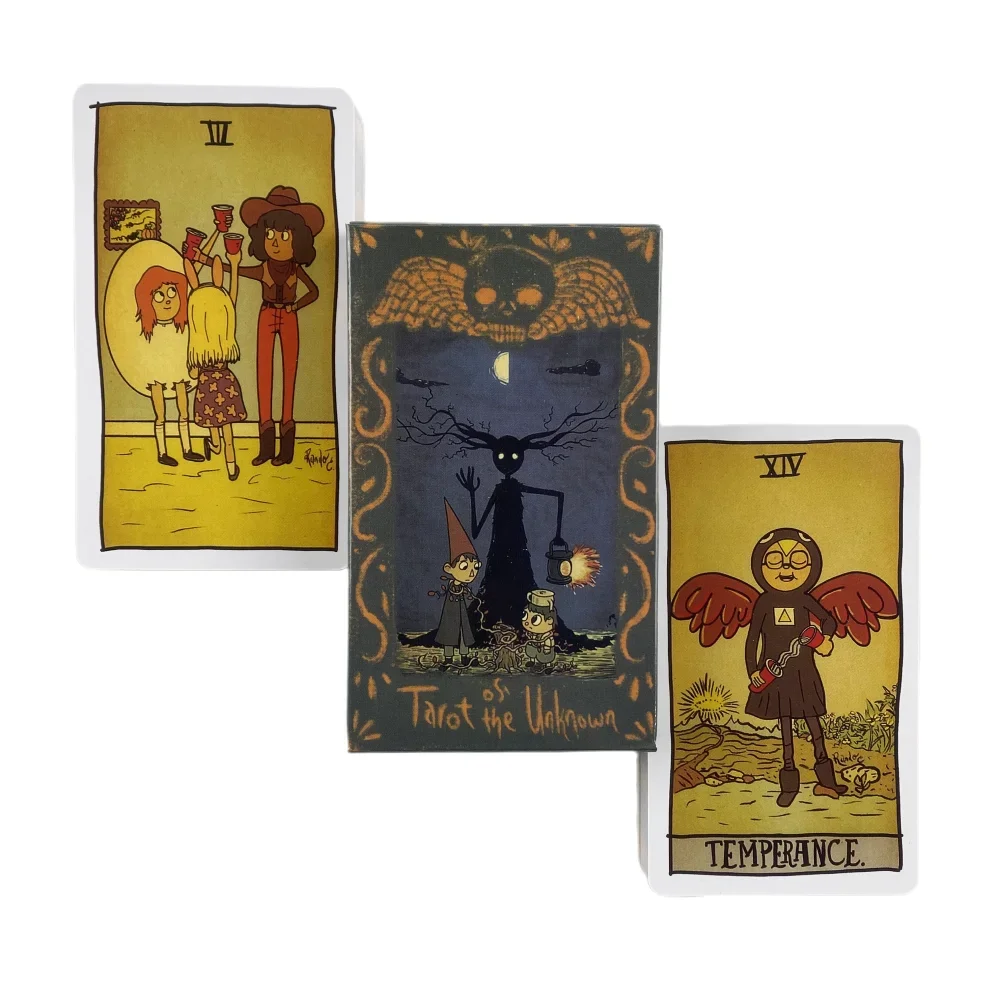 Tarot of the Unknown cartas, visão Inglês, edição adivinhação, cartas de baralho, Inglês