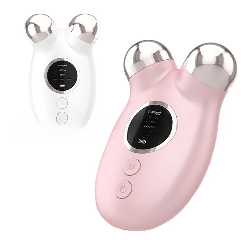 Roller beauty device cross-border micro current vibration device home beauty device 3D lifting tightening massage beauty device