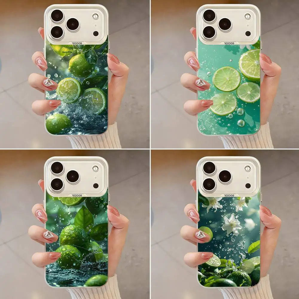 

Tasty lemon Fruit Phone Case For iPhone 17,16,13,12,X,11,15,14,Pro,Max,Plus,SE4,Air,Mini White IMD HD Matte