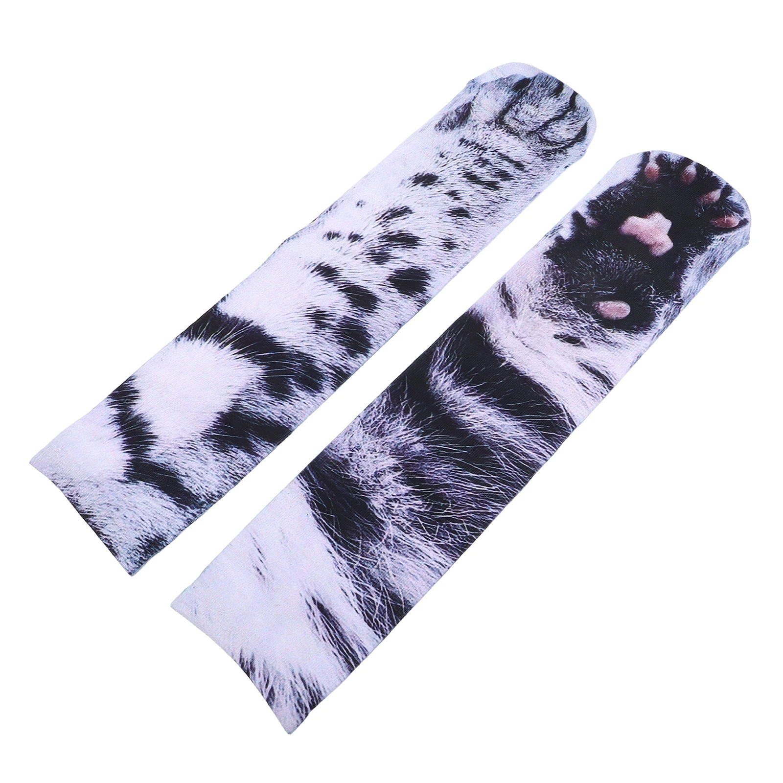 

Funny Animal Socks Realistic Cat Paw Print Thermal Crew Novelty Polyester 3d Holiday Warm Lover Foot