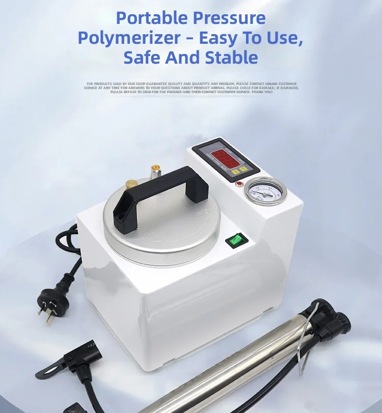 Dental Pressure Polymerizer, Portable Injection Molding Machine, Boiling Tooth Curing, Denture Adsorbent, Lab Equipment