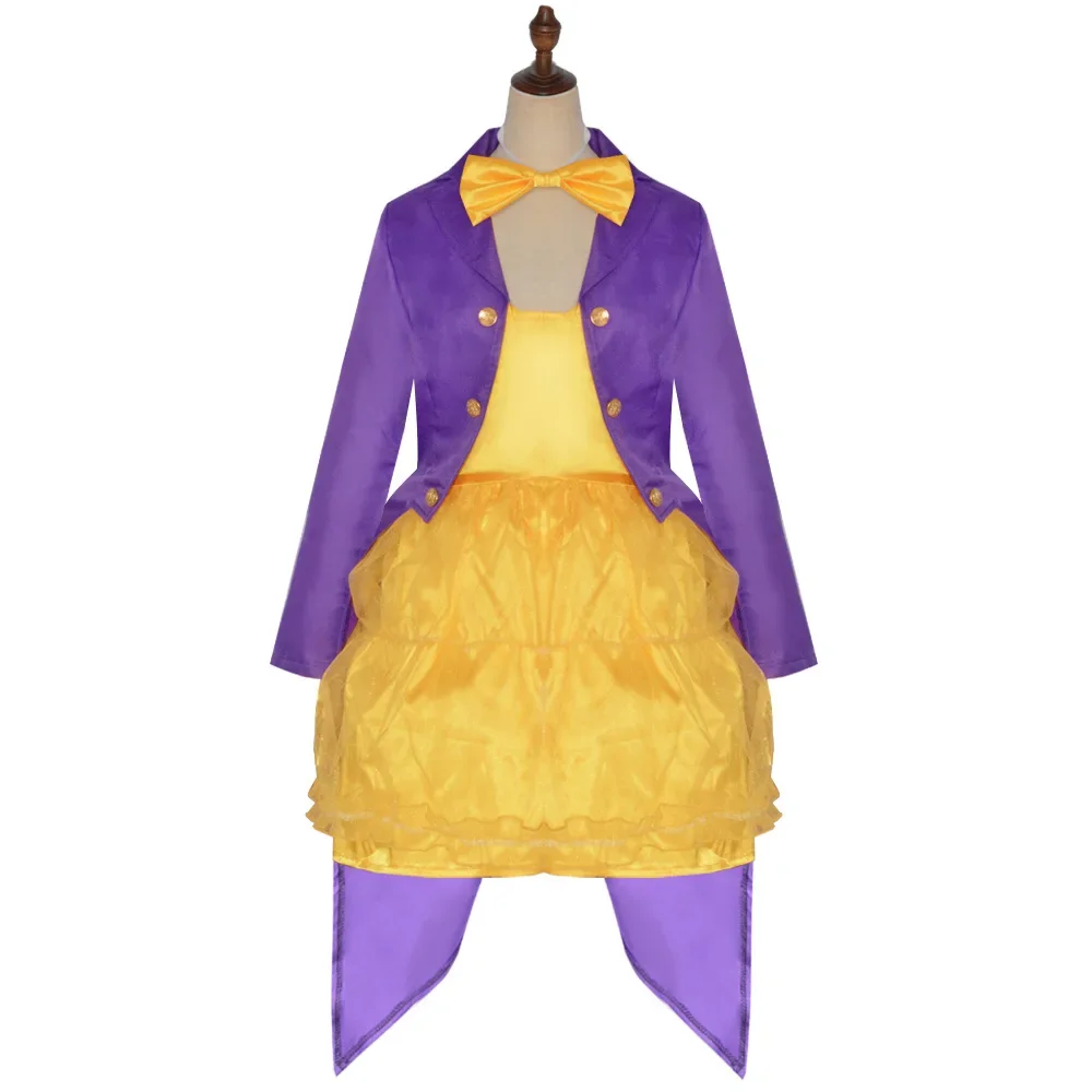 

Willy Cosplay Woman Dress Version Costume Blue Jacket Yellow Dress Roleplay Dress Coat Outfits Halloween Carnival Party Suit