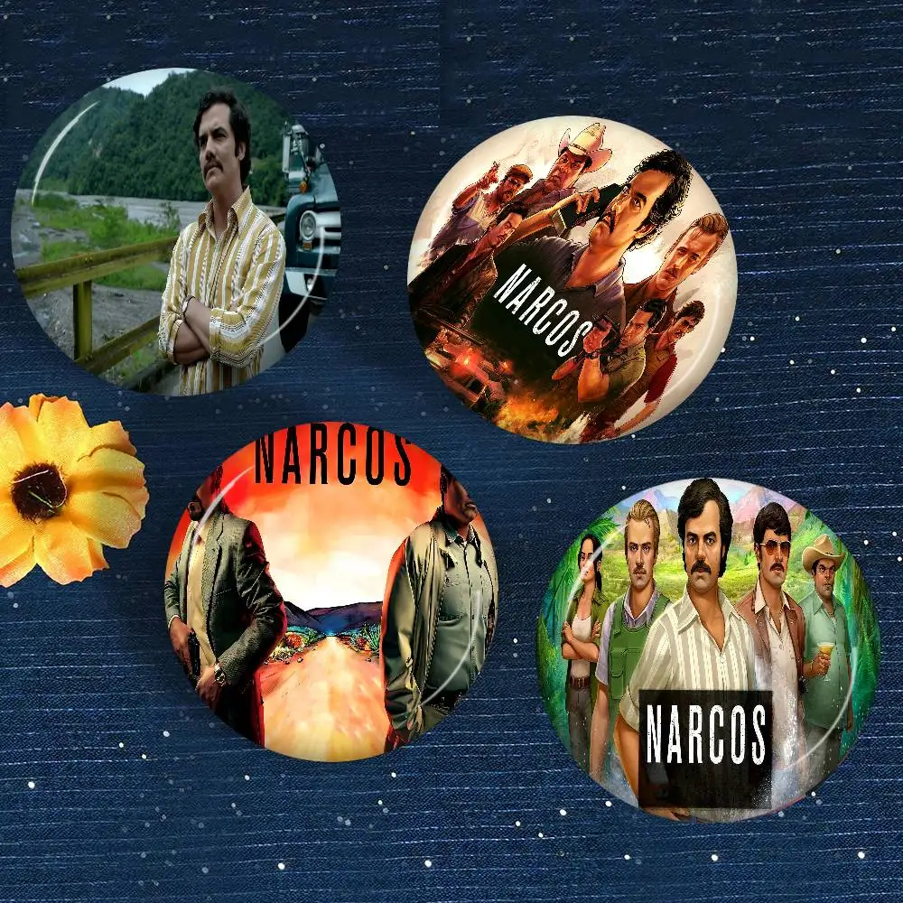 Narcos TV Anime Brooches Cute Cartoon  Badge Jacket Jeans Lapel Pin Gift Accessorie