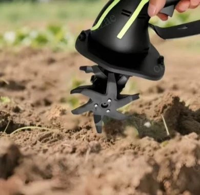 Cordless Lithium-Ion Micro Tiller, New Handheld Electric Rotary Loosening Machine for Garden & Farm Cultivation