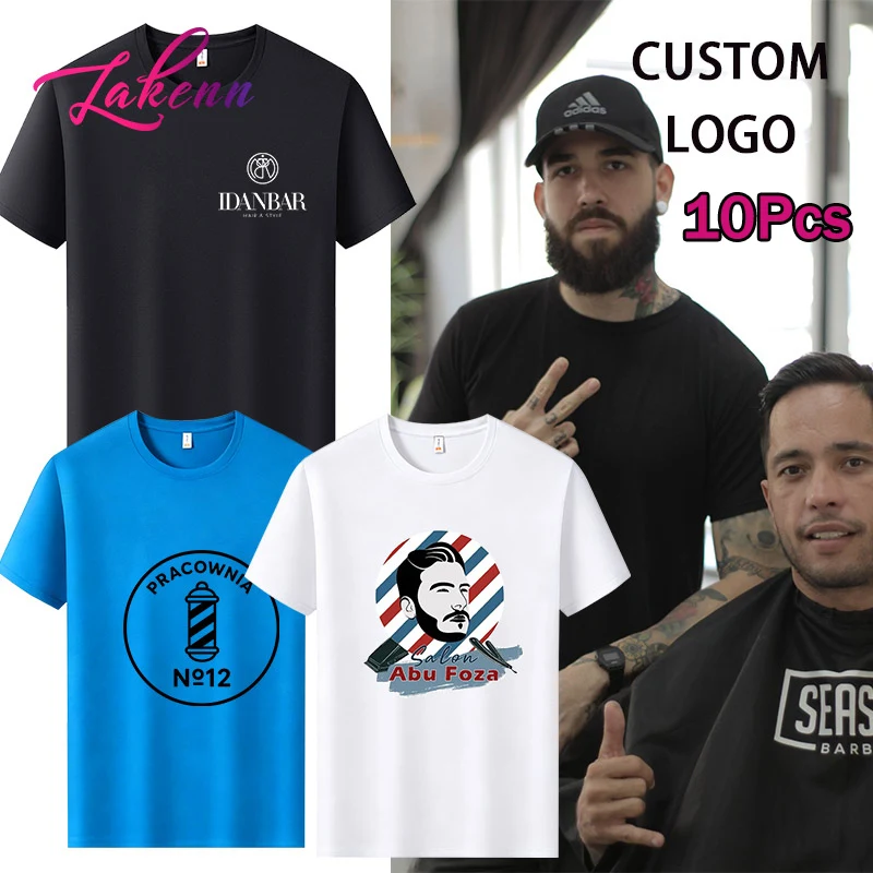 

Adult T-Shirt Tee 10Pcs Custom Personalized Front And Back Add Your Own Text Design DIY Your Like Photo Or Logo T-Shirts