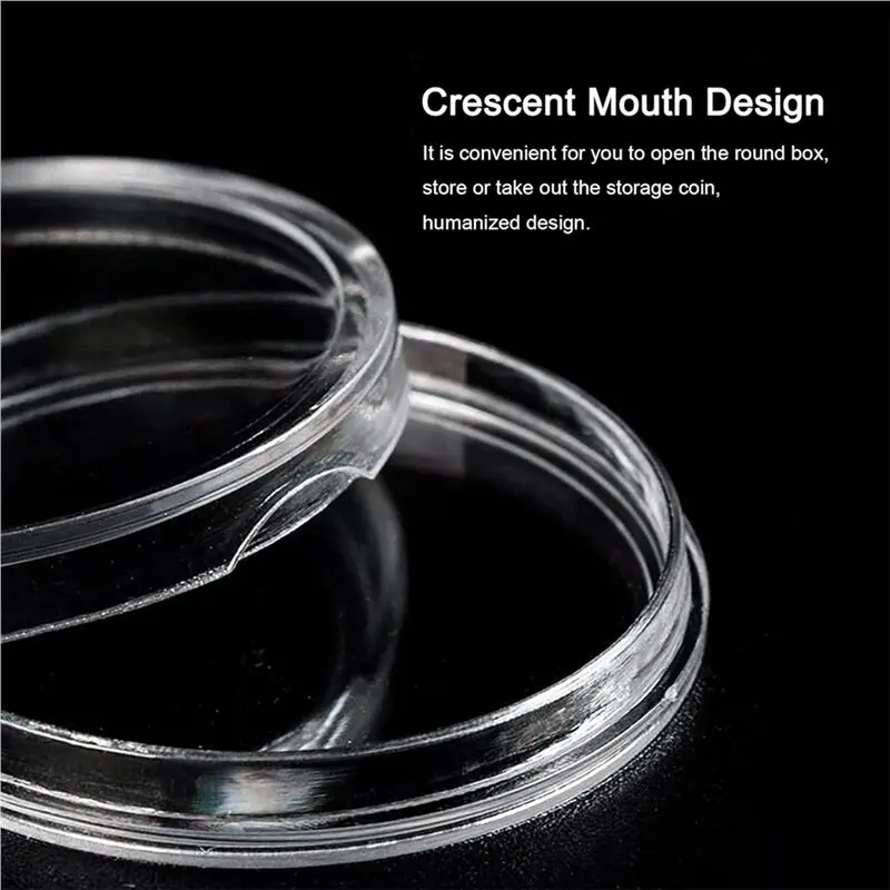 A19F-480 Pieces 30Mm Coin Capsules Coin Holders For Collectors, With Foam Gasket 5 Sizes (17/20/25/27/30Mm) Coin Case