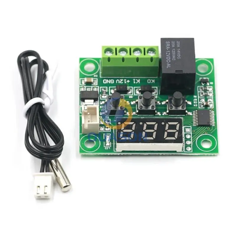 W1209 DC 12V heat cool temp thermostat temperature control switch temperature controller thermometer thermo controller + Case