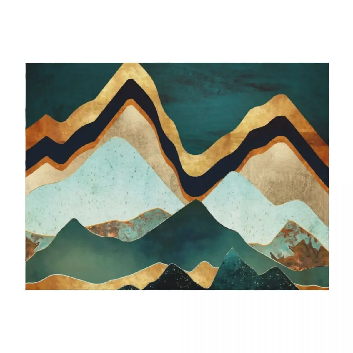 

Velvet Copper Mountains Throw Blanket Soft Beds Kid'S funny gift Polar Blankets
