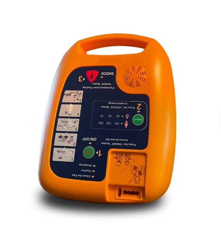 Lightweight 200 J biphasic exponential waveform for home and public use
