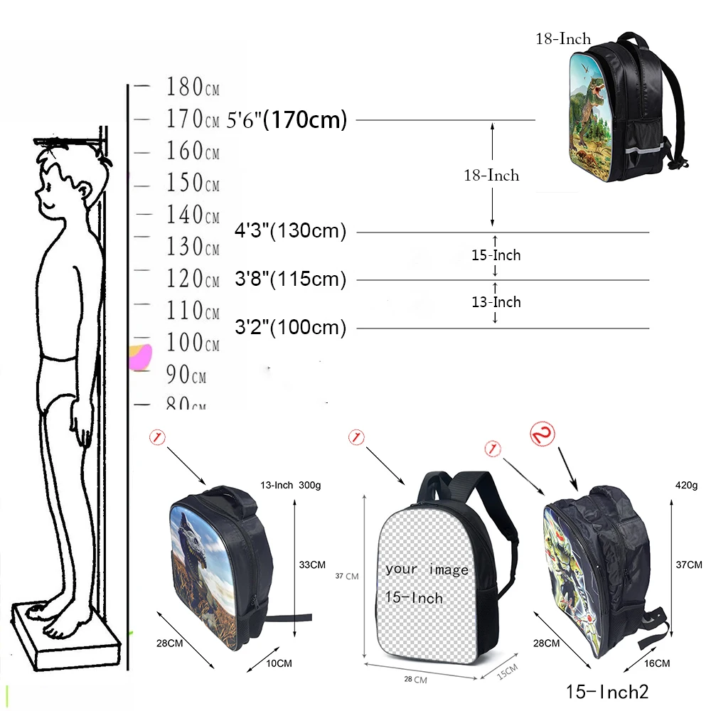 Space Backpack Set Customized Toddler Cartoon Children Animal Solar System T-rex School Bags Accessory Kids Boys Girls Mochila