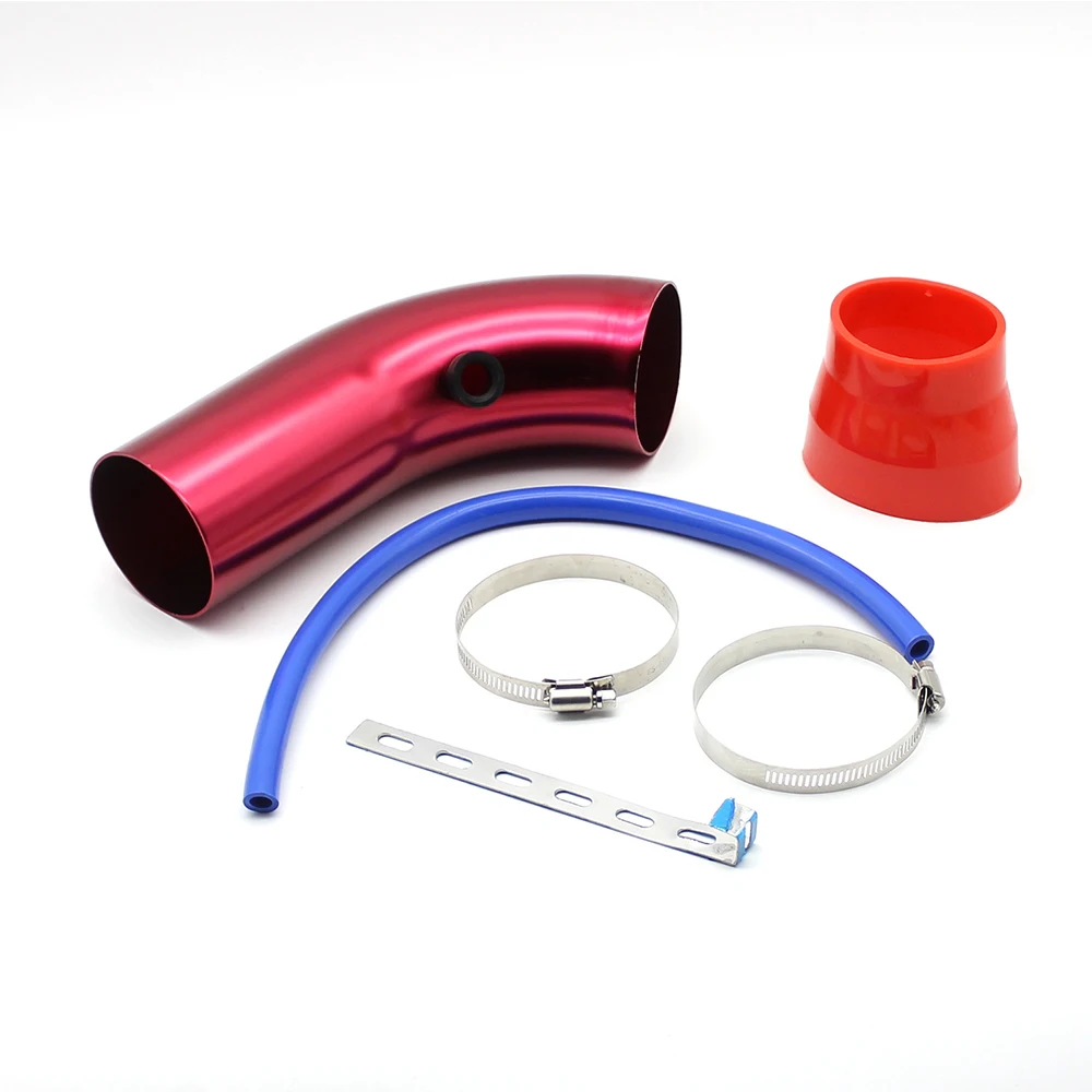 Universal 3inch 76mm Air Intake Pipe Cold Air Inlet Duct Tube Kits Aluminum Car Cold Air-Intake System Turbo Induction Pipe Tube