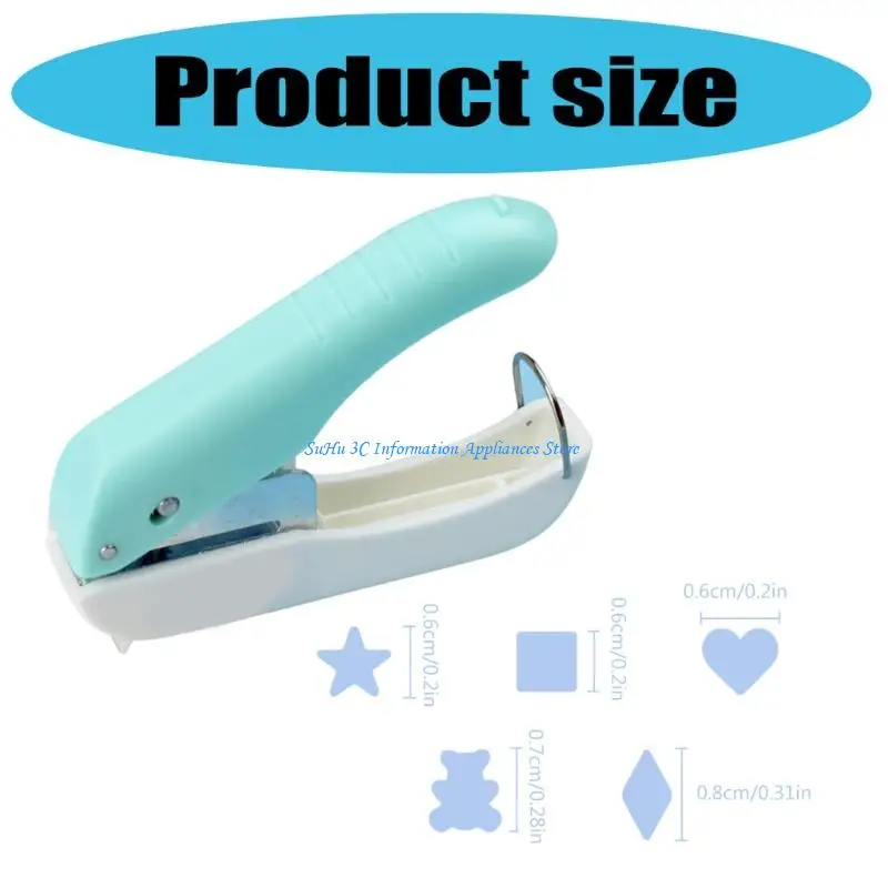 Paper Puncher Single Hole Puncher Mattery Creative Pattern Machine for Craft