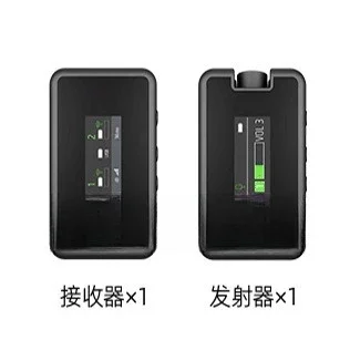 Wireless microphone, clip-on collar live video, recording device, mobile phone camera, radio microphone.
